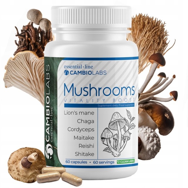 Grzyby-Witalne-6-w-1-Lions-Mane-Chaga-Cordyceps-Reishi-Shitake-Soplowka Grzyby Witalne 6 w 1 Lions Mane Chaga Cordyceps Reishi Shitake Soplówka