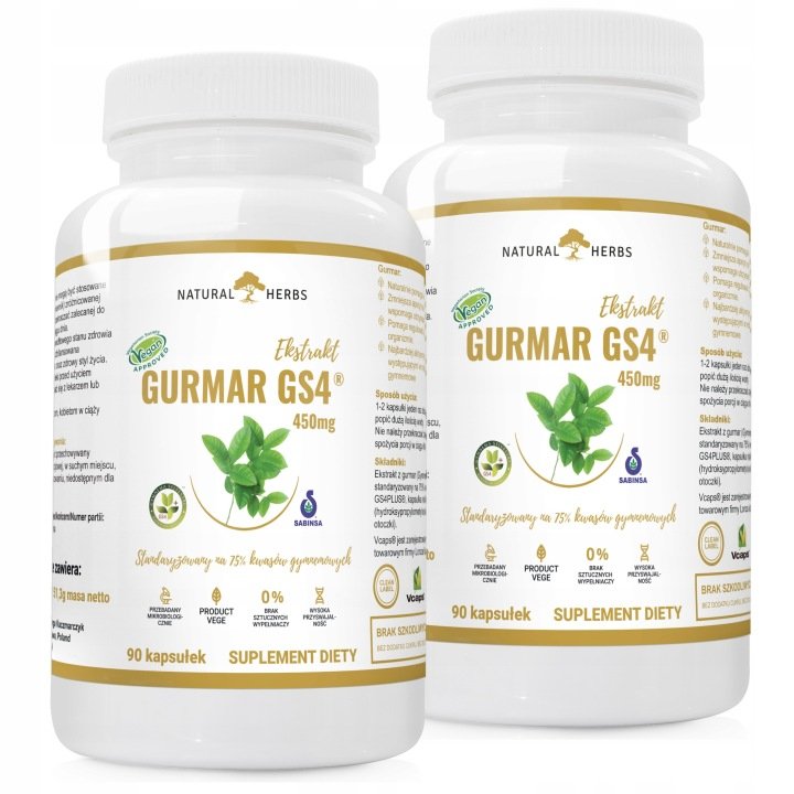 Gurmar-GS4-75-kwasow-gymnemowych-Kontrola-Apetytu-Regulacja-Cukru-180k Gurmar GS4 75% kwasów gymnemowych Kontrola Apetytu Regulacja Cukru 180k