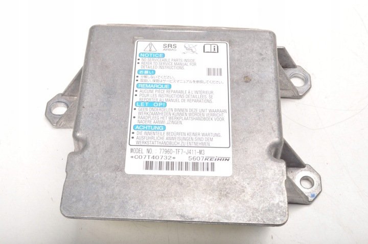 HONDA JAZZ FIT SHUTTLE SENSOR PODUSZKI AIRBAG 77960-TF7-J411-M3