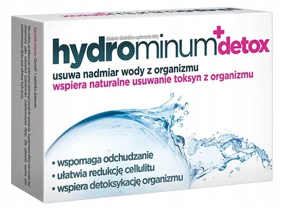 HYDROMINUM + DETOX usuwanie toksyn 30 tabletek