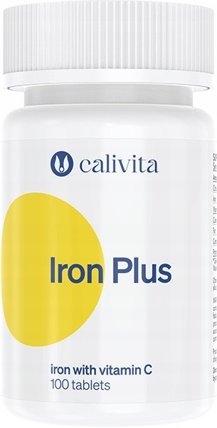 IRON-PLUS-100-tab-CaliVita-zelazo-witamina-C-bioflawonoidy-anemia-weganie IRON PLUS 100 tab. CaliVita żelazo witamina C bioflawonoidy anemia weganie