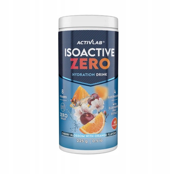 Isoactive-Zero-Hydration-Drink-kwiat-wisni-z-pomarancza-225-g Isoactive Zero Hydration Drink kwiat wiśni z pomarańczą / 225 g