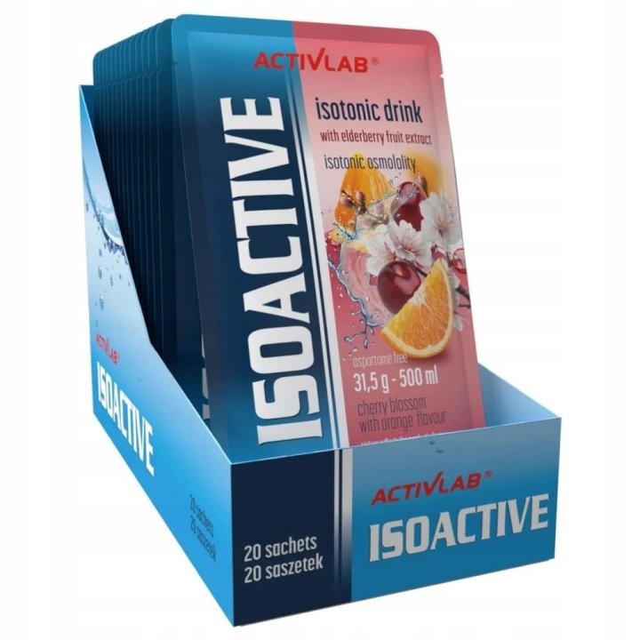 Izotonik-Activlab-Isoactive-Wisniowo-Pomaranczowy-Nawodnienie-20-saszetek Izotonik Activlab Isoactive Wiśniowo Pomarańczowy Nawodnienie 20 saszetek,