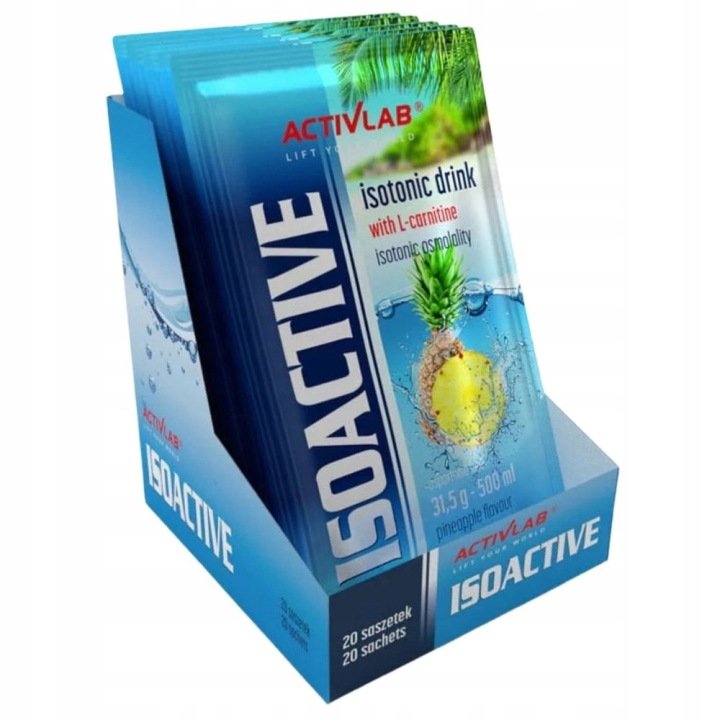Izotonik-Activlab-Isoactive-z-L-Karnityna-Ananas-Elektrolity-20x31-5-g Izotonik Activlab Isoactive z L-Karnityną Ananas Elektrolity 20x31,5 g,