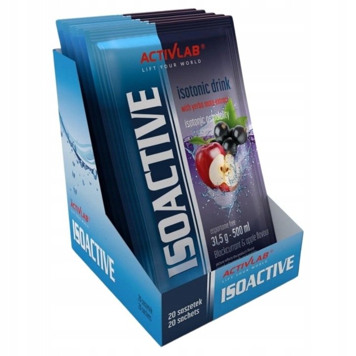 Izotonik-Activlab-Isoactive-z-Yerba-Porzeczka-Jablko-B1-B2-B12-B6-20x31-5-g Izotonik Activlab Isoactive z Yerba Porzeczka Jabłko B1 B2 B12 B6 20x31,5 g