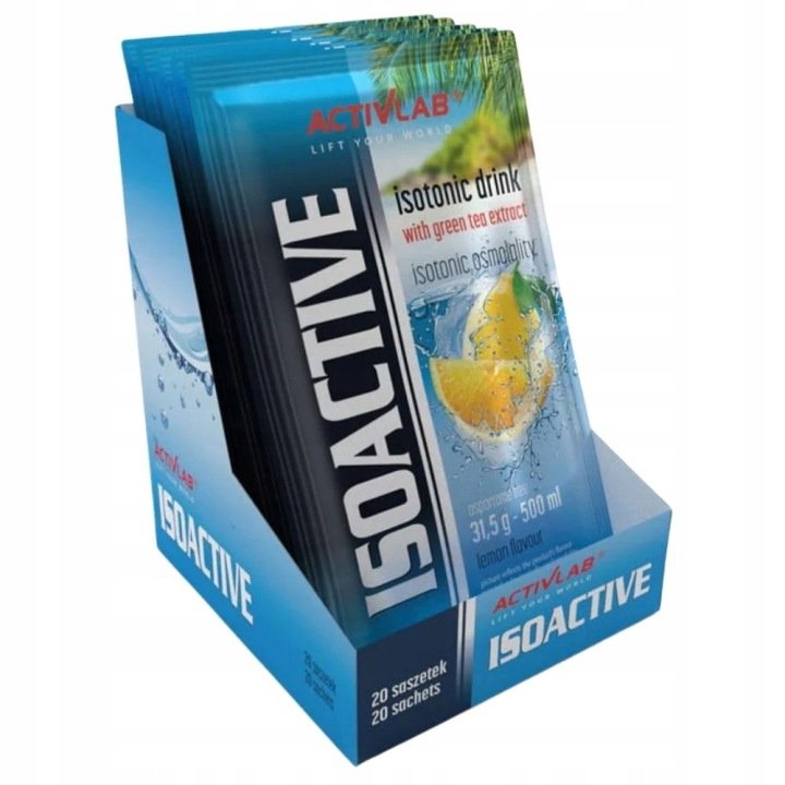 Izotonik-Activlab-Isoactive-z-Zielona-Herbata-Cytrynowy-Magnez-Potas-20x Izotonik Activlab Isoactive z Zieloną Herbatą Cytrynowy Magnez Potas 20x,