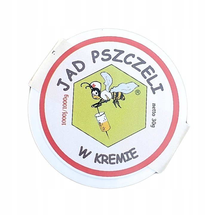 Jad-pszczeli-w-kremie-Czerwony-30g-1000j-1000g-krem-masc-z-jadem-pszczelim Jad pszczeli w kremie Czerwony 30g 1000j/1000g krem maść z jadem pszczelim