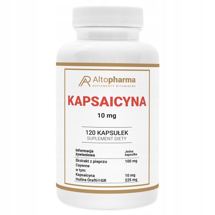 KAPSAICYNA-10-mg-Watroba-Odchudzanie-Trawienie-Pieprz-Cayenne-120-kapsulek KAPSAICYNA 10 mg Wątroba Odchudzanie Trawienie Pieprz Cayenne 120 kapsułek