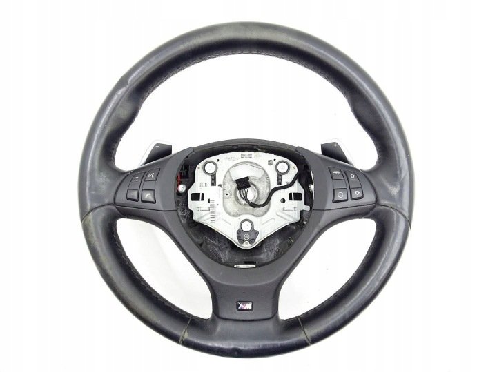 KIEROWNICA-SKORZANA-CZARNA-M-PAKIET-LOPATKI-BMW-E70-LCI-X6-E71-7845778 KIEROWNICA SKÓRZANA CZARNA M-PAKIET ŁOPATKI BMW E70 LCI X6 E71 7845778
