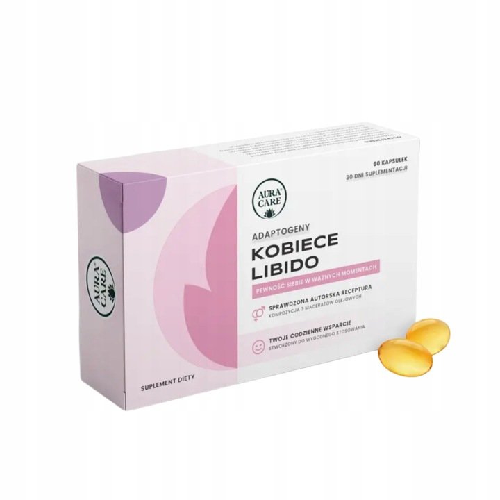 KOBIECE LIBIDO Dong quai kapsułki z Ashwagandhą Dla kobiet Aura Care 60 szt