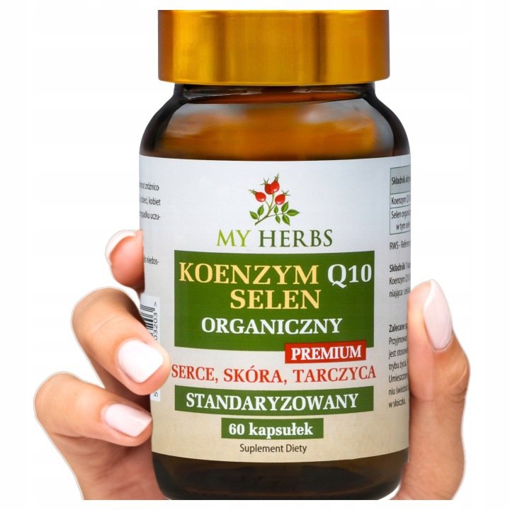 KOENZYM Q10 SELEN ORGANICZNY PREMIUM STANDAR 60 KAPS SERCE SKÓRA TARCZYCA