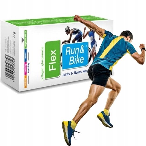 KOLAGEN GLUKOZAMINA mocne stawy kości Activlab Run and Bike Flex 60 KAPS