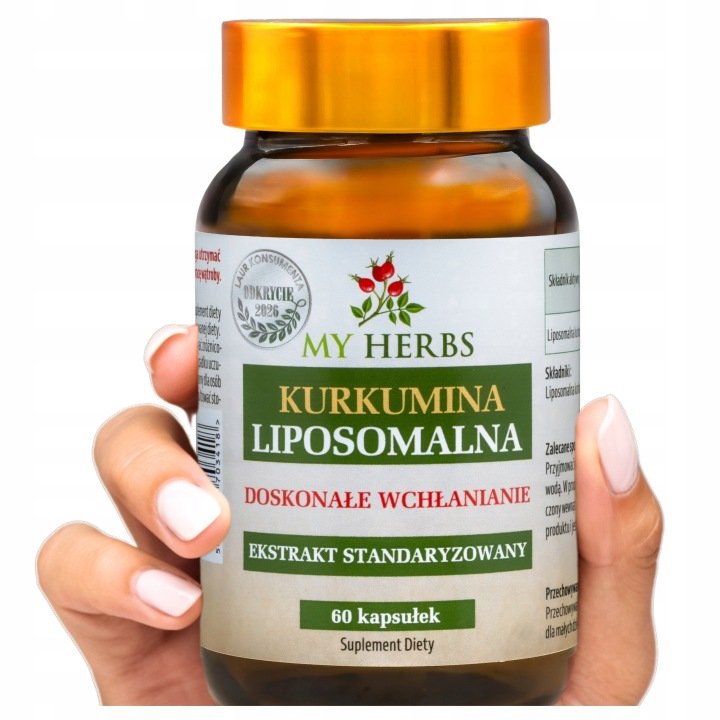KURKUMINA-LIPOSOMALNA-EKSTRAKT-STANDARYZOWANY-60-KAPSULEK KURKUMINA LIPOSOMALNA EKSTRAKT STANDARYZOWANY 60 KAPSUŁEK