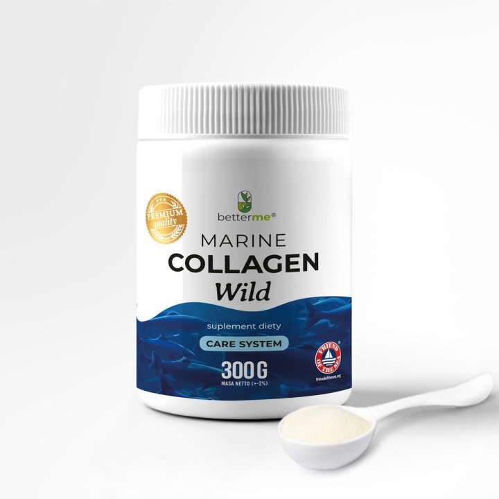 Kolagenu z dziko żyjących dorszy BetterMe Marine Collagen Wild 30x 10g