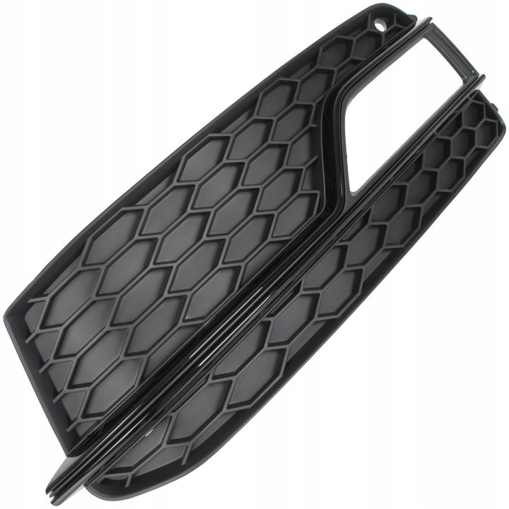 Kratka-ATRAPA-zderzaka-do-AUDI-A5-8T-LIFT-S-LINE-S5-BLACK-11-16-LEWA Kratka ATRAPA zderzaka do AUDI A5 8T LIFT S-LINE S5 BLACK 11-16 LEWA