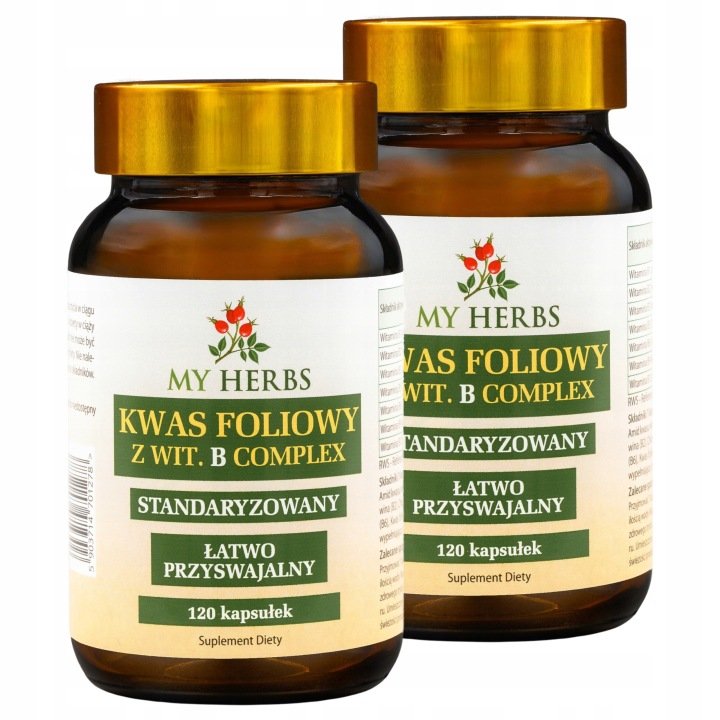 Kwas-Foliowy-600g-300-z-Wit-B-Complex-120-kaps-ciaza-uklad-nerwowy Kwas Foliowy 600µg 300 z Wit. B Complex 120 kaps. ciąża układ nerwowy
