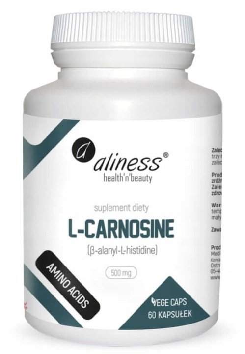 L-Carnosine-L-karnozyna-kapsulki-60-szt-Aliness L-Carnosine L-karnozyna kapsułki 60 szt. Aliness