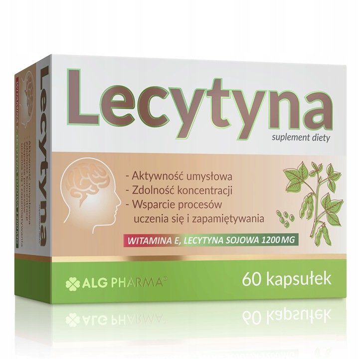 LECYTYNA-sojowa-Witamina-E-pamiec-koncentracja-umysl-Alg-Pharma-60-kaps LECYTYNA sojowa + Witamina E pamięć koncentracja umysł Alg Pharma 60 kaps.