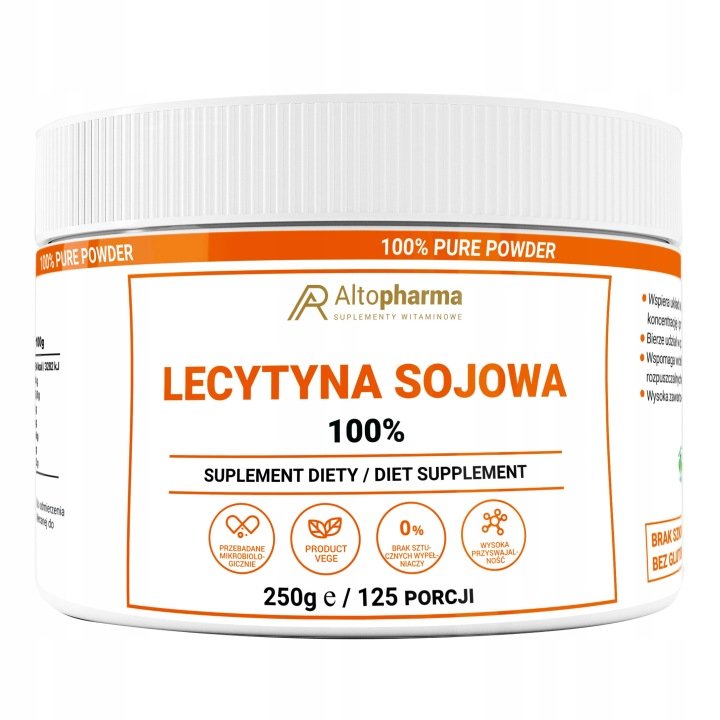 Lecytyna-Sojowa-100-250g-w-proszku-KONCENTRACJA-Stres-PAMIEC-Cholesterol Lecytyna Sojowa 100% 250g w proszku KONCENTRACJA Stres PAMIĘĆ Cholesterol