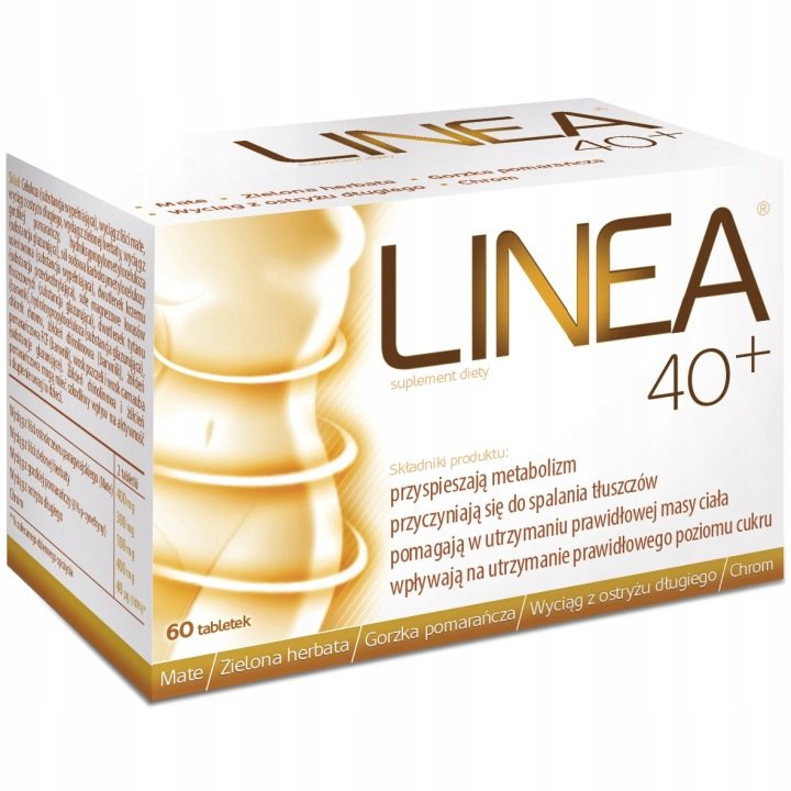 Linea-40-60-tabl-Odchudzanie-Spalanie-Tluszczu Linea 40+ 60 tabl. Odchudzanie Spalanie Tłuszczu