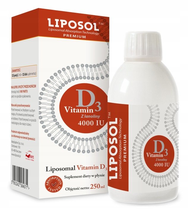 Liposol-Liposomalna-Witamina-D3-4000-IU-250-ml-125-porcji-Aliness Liposol Liposomalna Witamina D3 4000 IU 250 ml/ 125 porcji Aliness