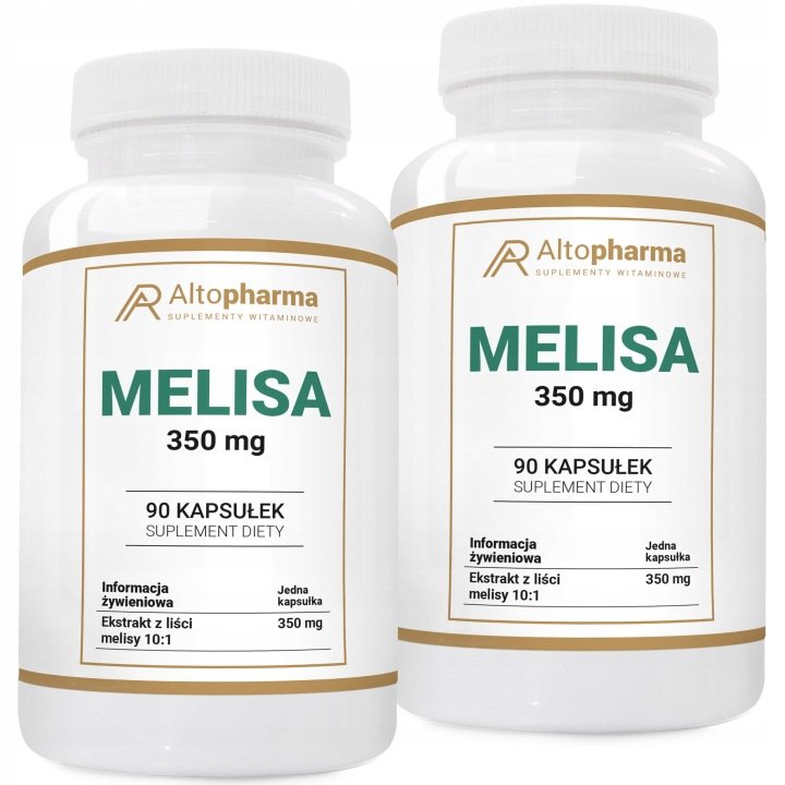 MELISA-350-mg-Ekstrakt-Spokoj-Odprezenie-Uklad-Nerwowy-Trawienie-180-kap MELISA 350 mg Ekstrakt Spokój Odprężenie Układ Nerwowy Trawienie 180 kap