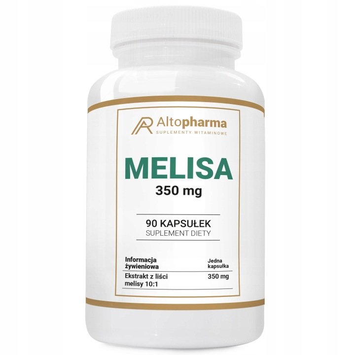 MELISA-350-mg-Ekstrakt-Spokoj-Odprezenie-Uklad-Nerwowy-Trawienie-90-kap MELISA 350 mg Ekstrakt Spokój Odprężenie Układ Nerwowy Trawienie 90 kap