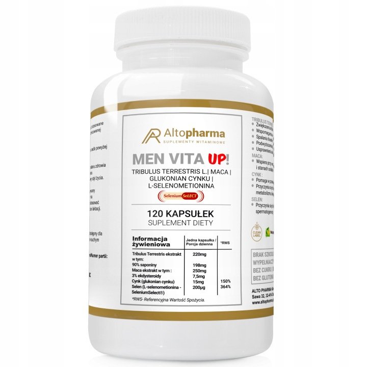 MEN-VITA-UP-Tribulus-Terrestris-MACA-TESTOSTERON-WYSOKIE-LIBIDO-120-kap MEN VITA UP! Tribulus Terrestris MACA TESTOSTERON WYSOKIE LIBIDO 120 kap