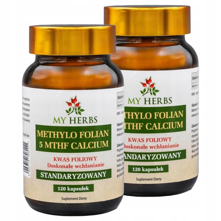 METHYLO FOLIAN 5 MTH CALCIUM KWAS FOLIOWY STANDARYZOWANY 120 KAPS - 2 szt.