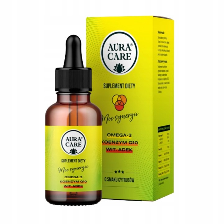 MOC-SYNERGII-OMEGA-ADEK-Koenzym-Q10-Kwasy-Omega-3-Odpornosc-Aura-Care-50-ml MOC SYNERGII OMEGA ADEK Koenzym Q10 Kwasy Omega-3 Odporność Aura Care 50 ml