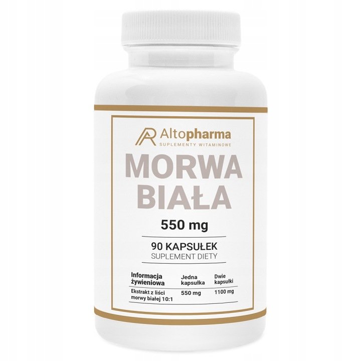 MORWA-BIALA-550-mg-Forte-Ekstrakt-Poziom-Cukru-Odchudzanie-90-kapsulek MORWA BIAŁA 550 mg Forte Ekstrakt Poziom Cukru Odchudzanie 90 kapsułek