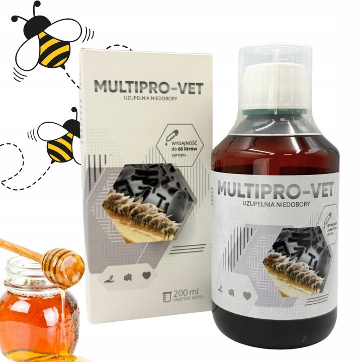 MULTIPRO-VET-200ml-UZUPELNIA-NIEDOBORY-dla-pszczol MULTIPRO-VET 200ml UZUPEŁNIA NIEDOBORY dla pszczół