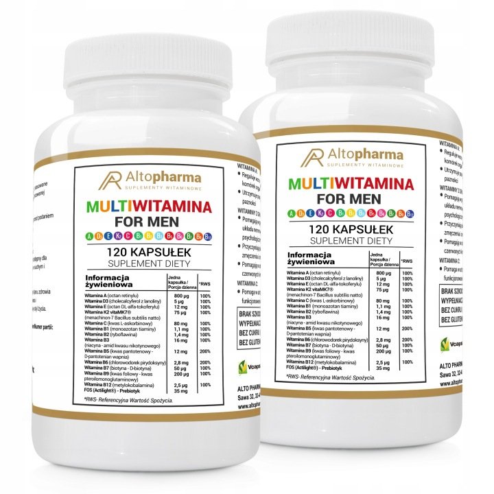 MULTIWITAMINA-DLA-MEZCZYZN-A-D3-E-K2-C-B1-B2-B3-B5-B6-B9-B12-Odpornosc-240k MULTIWITAMINA DLA MĘŻCZYZN A D3 E K2 C B1 B2 B3 B5 B6 B9 B12 Odporność 240k