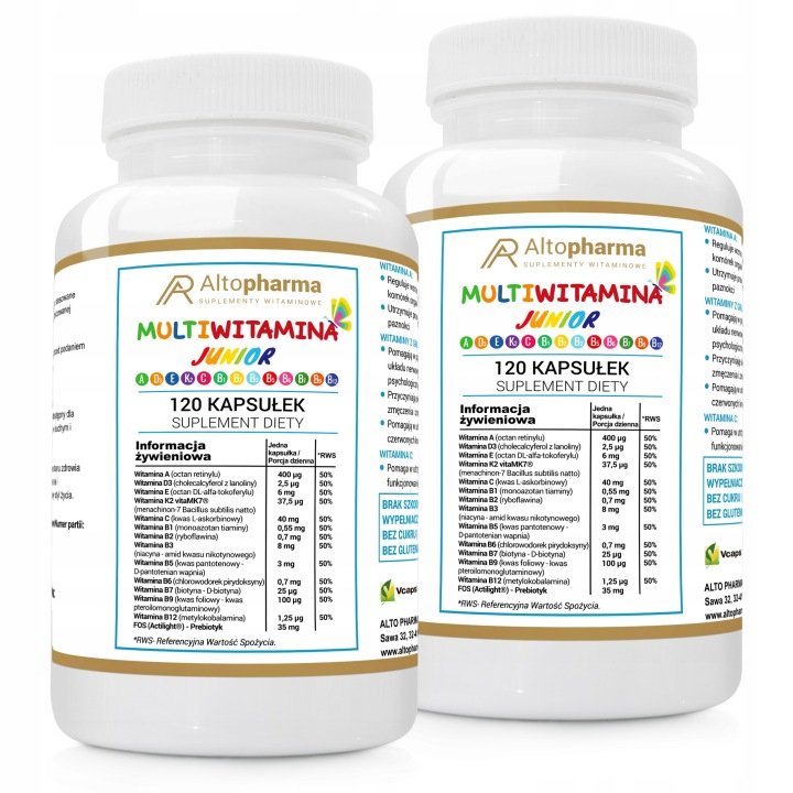 MULTIWITAMINA-JUNIOR-A-D3-E-K2-C-B1-B2-B3-B5-B6-B9-B12-Odpornosc-Kosci-240k MULTIWITAMINA JUNIOR A D3 E K2 C B1 B2 B3 B5 B6 B9 B12 Odporność Kości 240k