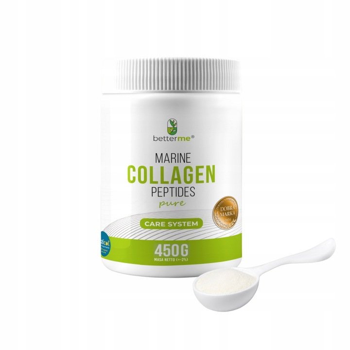 Marine-Collagen-Naturalny-Rybi-Peptides-Pure-sloik-450g-proszek Marine Collagen Naturalny Rybi Peptides Pure słoik 450g proszek