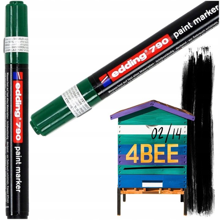 Marker-zielony-olejowy-PREMIUM-do-znakowania-matek-pszczelich-bezwonny Marker zielony olejowy PREMIUM do znakowania matek pszczelich bezwonny