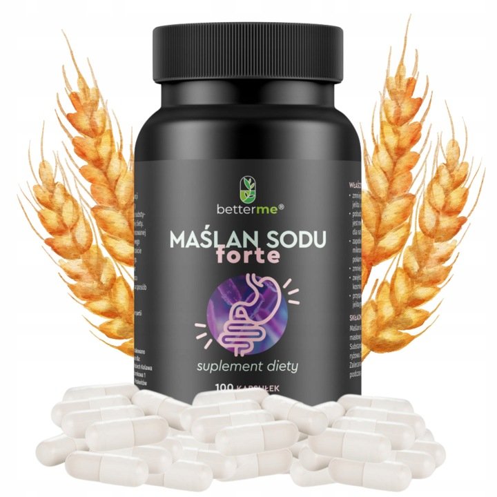 Maslan-Sodu-Forte-770mg-100-Kapsulek-Kwas-Maslowy-na-Jelita-i-trawienie Maślan Sodu Forte 770mg 100 Kapsułek Kwas Masłowy na Jelita i trawienie