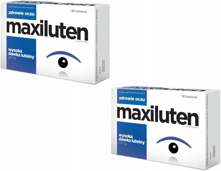 Maxiluten-24mg-Luteiny-Wsparcie-Zdrowego-Wzroku-30-Tabletek Maxiluten 24mg Luteiny Wsparcie Zdrowego Wzroku 30 Tabletek