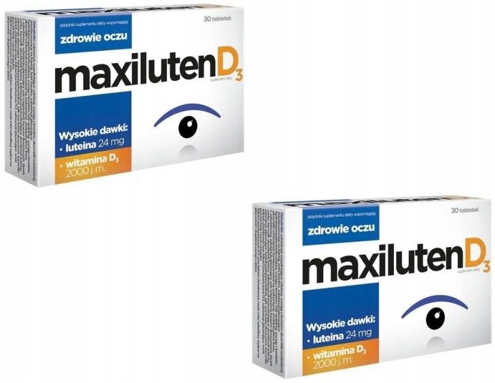 Maxiluten-D3-Wsparcie-Zdrowego-Wzroku-30-Tabletek Maxiluten D3 Wsparcie Zdrowego Wzroku 30 Tabletek