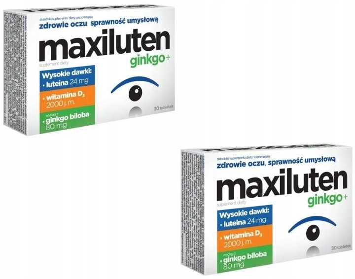 Maxiluten-Ginkgo-Wsparcie-Zdrowego-Wzroku-30-Tabletek Maxiluten Ginkgo Wsparcie Zdrowego Wzroku 30 Tabletek