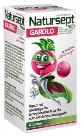 NATURSEPT-MED-GARDLO-lizaki-o-smaku-wisniowym-6szt NATURSEPT MED GARDŁO lizaki o smaku wiśniowym 6szt
