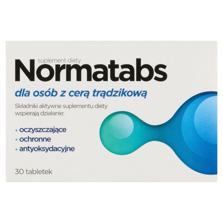 NORMATABS-30-TABLETEK-DLA-OSOB-Z-CERA-TRADZIKOWA NORMATABS 30 TABLETEK DLA OSÓB Z CERĄ TRĄDZIKOWĄ