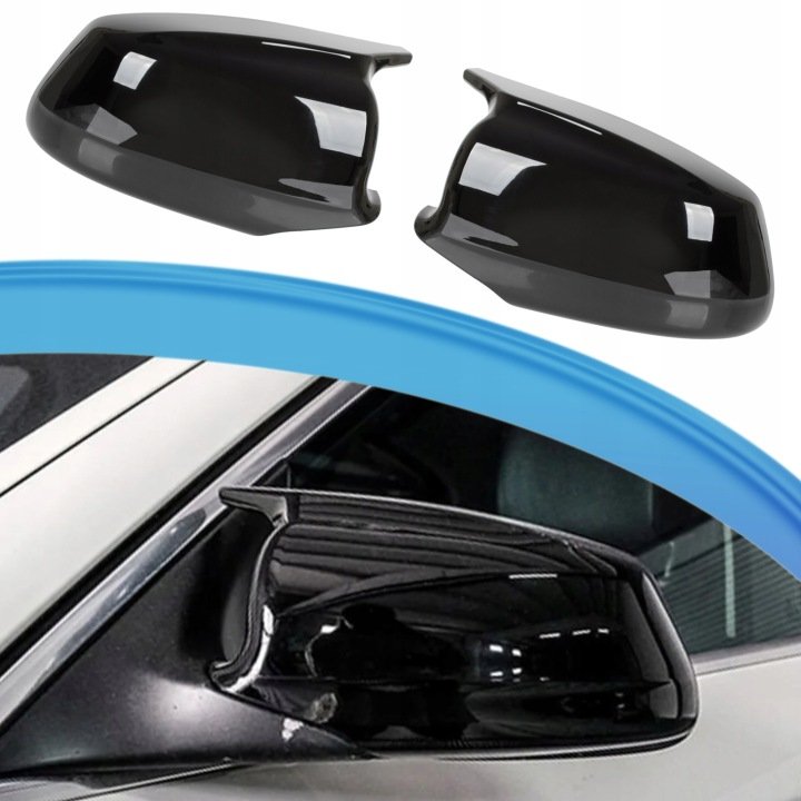 Nakładki Obudowa lusterka BMW F10 F11 Przedlift M-Style Czarny Połysk 09-13