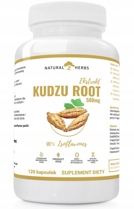 Natural-Herbs-Kudzu-Root-Extract-500mg-40-isoflavones-120-kapsulek Natural Herbs Kudzu Root Extract 500mg 40% isoflavones 120 kapsułek