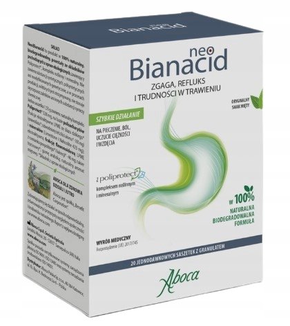 Neobianacid-ZGAGA-REFLUKS-TRUDNOSCI-W-TRAWIENIU-20-saszetek Neobianacid ZGAGA REFLUKS TRUDNOŚCI W TRAWIENIU 20 saszetek