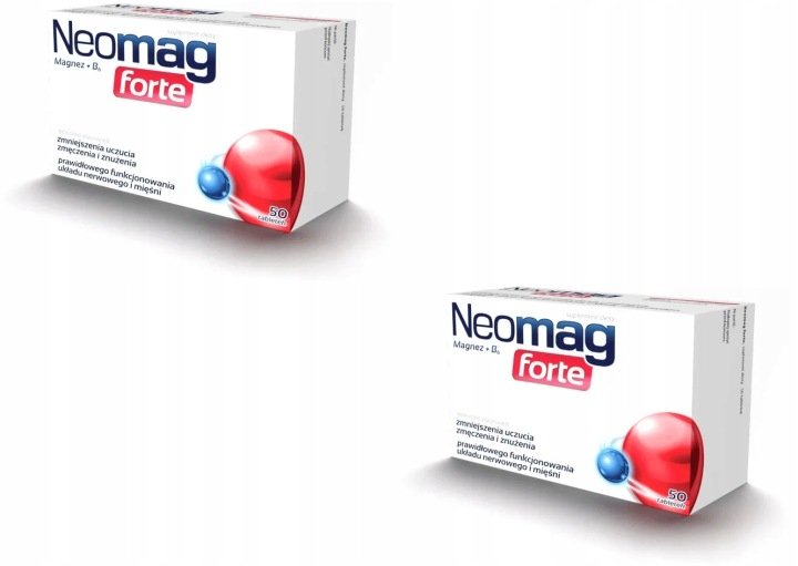 Neomag-Forte-Magnez-B6-50-Tabletek Neomag Forte Magnez + B6 50 Tabletek