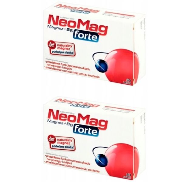 Neomag-forte-magnez-witamina-B6-ZESTAW-2x-30-tabletek Neomag forte magnez witamina B6 ZESTAW 2x 30 tabletek #