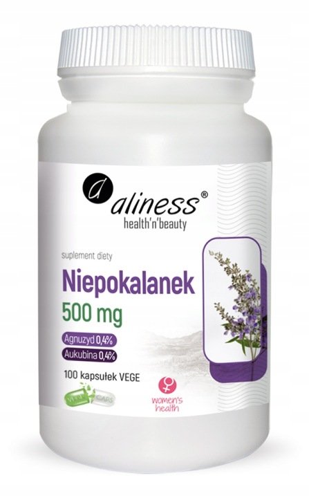 Niepokalanek Aliness 500mg 100 kapsułek VEGE Vitex agnus-castus