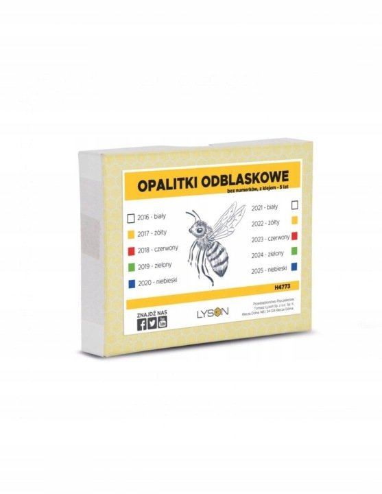 OPALITKI odblaskowe bez numerków+ KLEJ - 5 lat