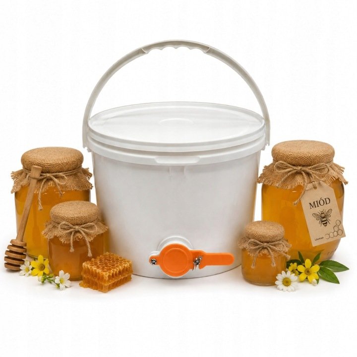 Odstojnik-Na-Miod-z-Zaworem-Kranem-do-MIODU-z-Raczka-6-4-11-3l Odstojnik Na Miód z Zaworem Kranem do MIODU z Rączką 6/4 11,3l